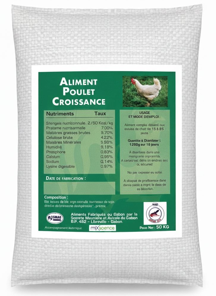 ENERGIE CHAIR CROISSANCE 15-25J - aliments pour volaille - DEAG Gabon